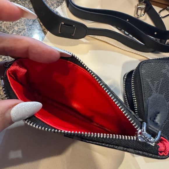 Black bag speedy 30 with white letters and matching wallet and small bag - Picture 9 of 13